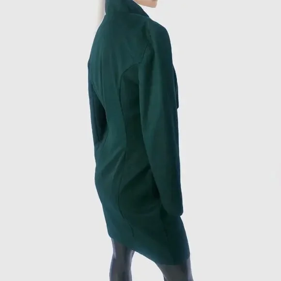 Vintage Ann Tobias Emerald Green Coat Women’s Size 4 Tailored Jacket - Picture 7 of 7